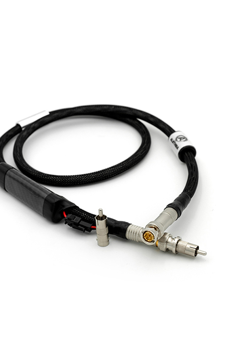 Coaxial Agathos litz plaqué argent avec blindage actif par piles